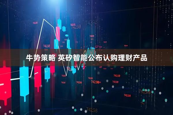 牛势策略 英矽智能公布认购理财产品